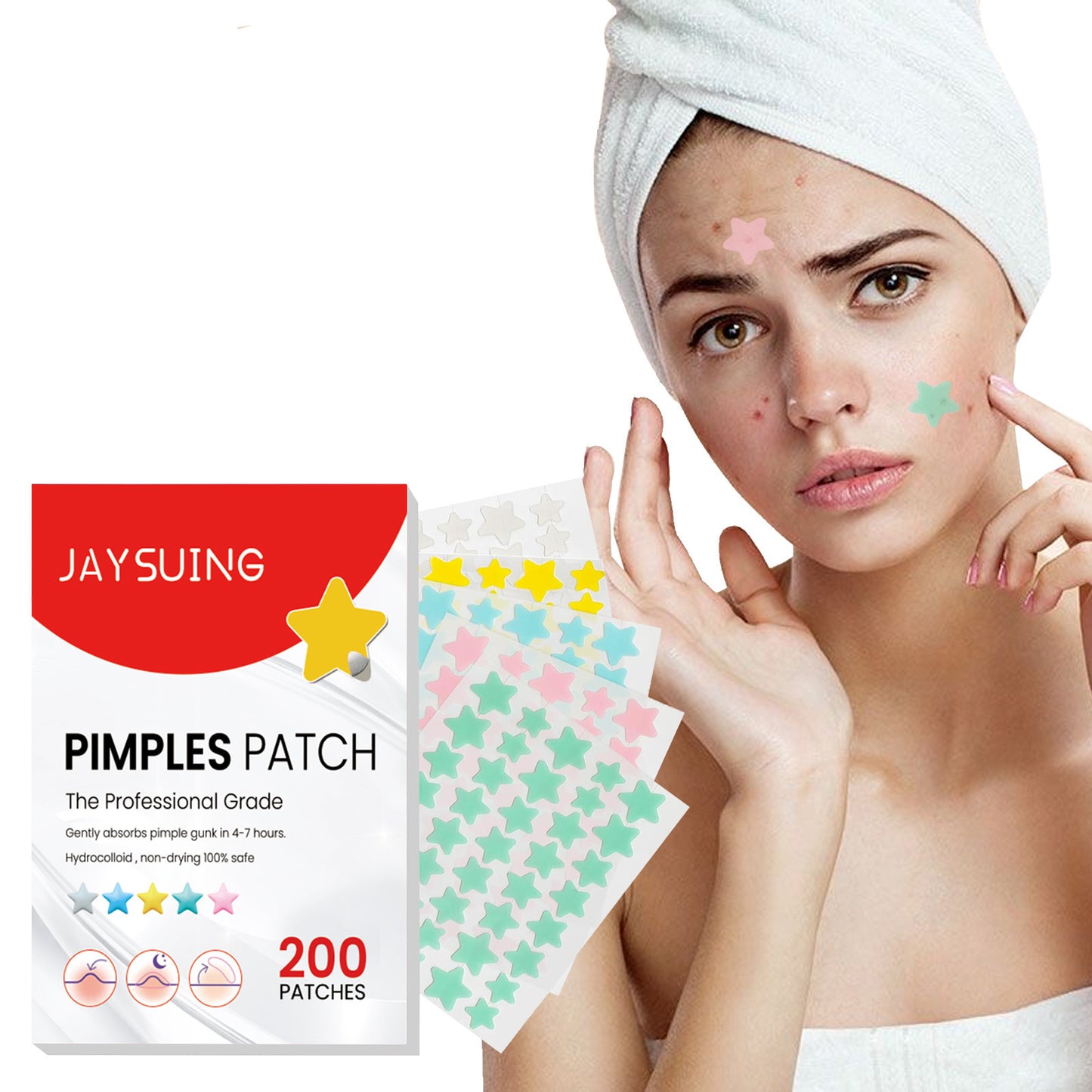 Anti-Acne Pimple Patches (200pcs)